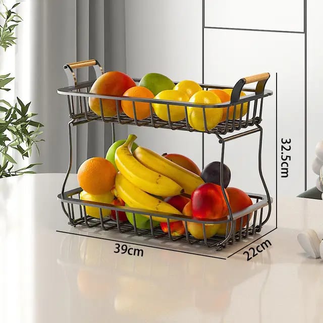 2 Tier Detachable Nordic Fruit & Vegetable Basket