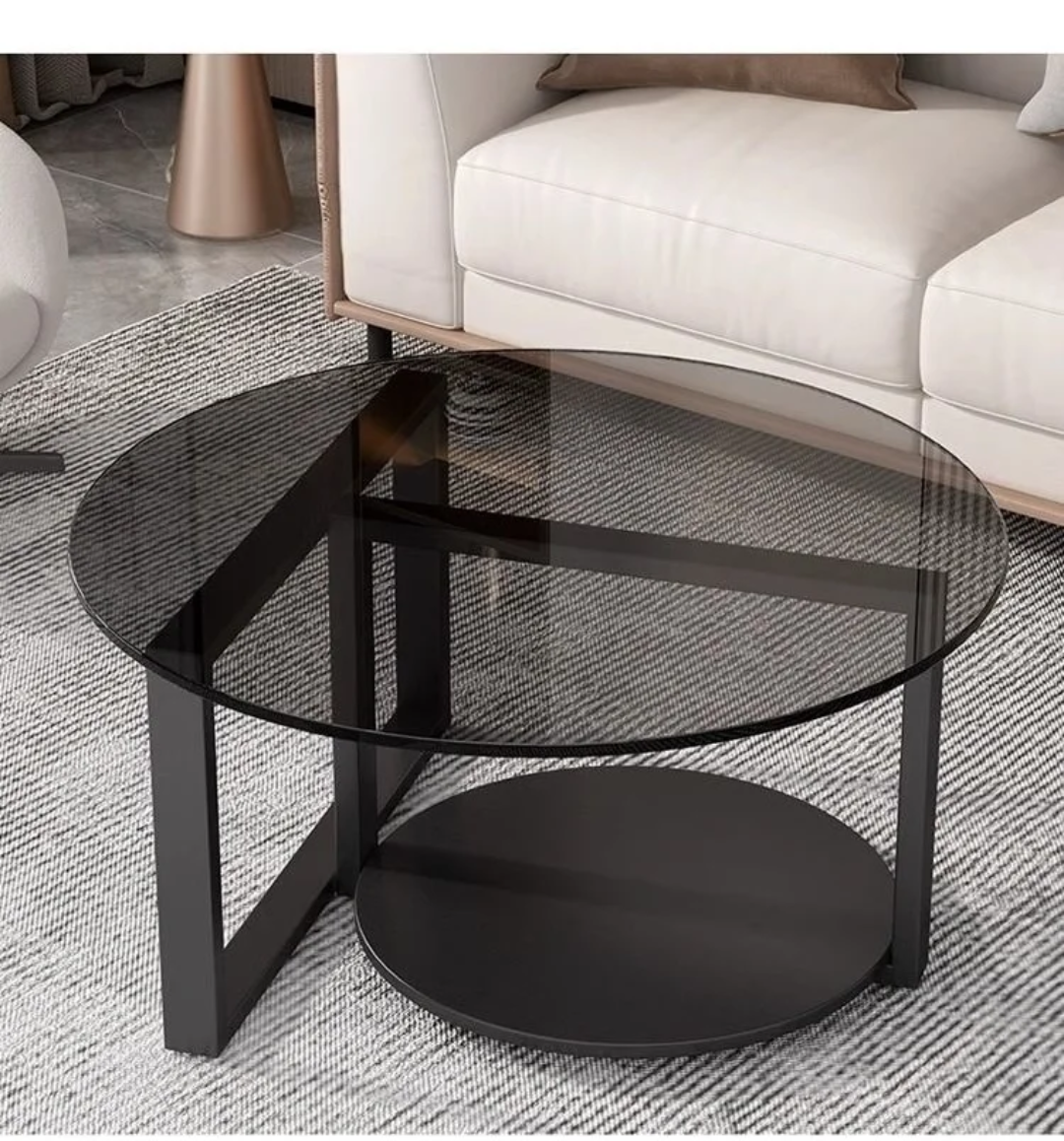 Glass Round Coffee Table