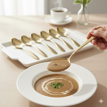 Gold Stainless Steel Table Spoon