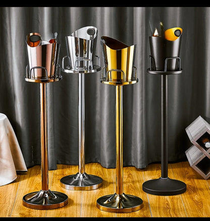 Moose head ice bucket stand with 5L capacity for wine, champagne, or beer