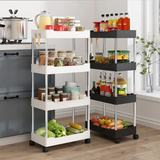 Multifunctional 4 Layer Trolley Rack