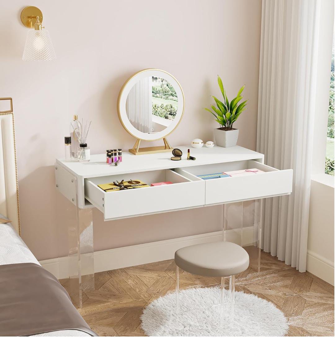 Entryway Console And Dressing Table With 2 Drawers