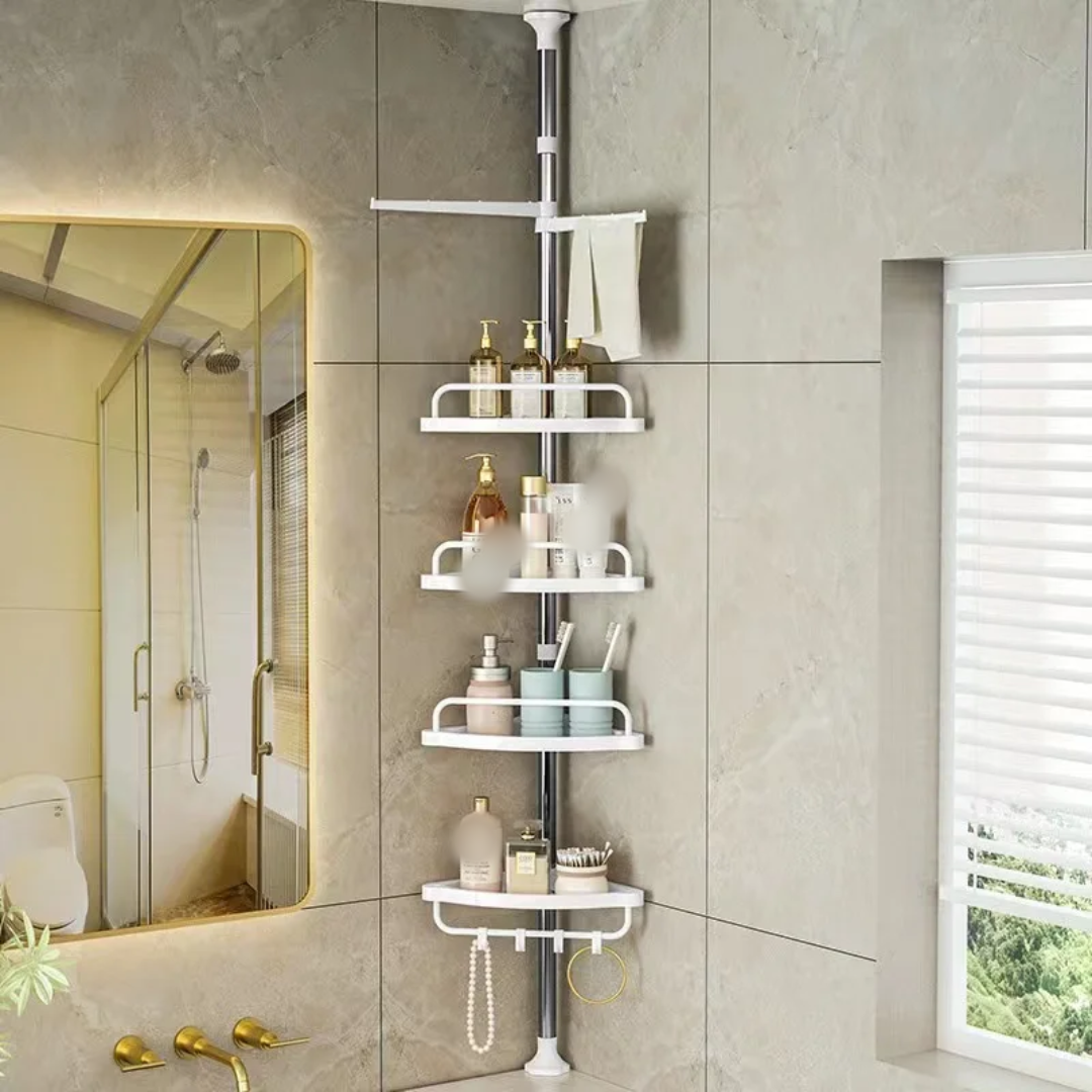 4-Tier Adjustable Multi-Corner Shelf Organizer
