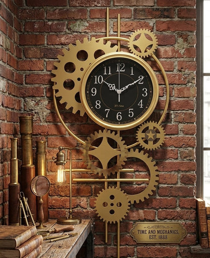 Decorative Gears Design Wall Clock