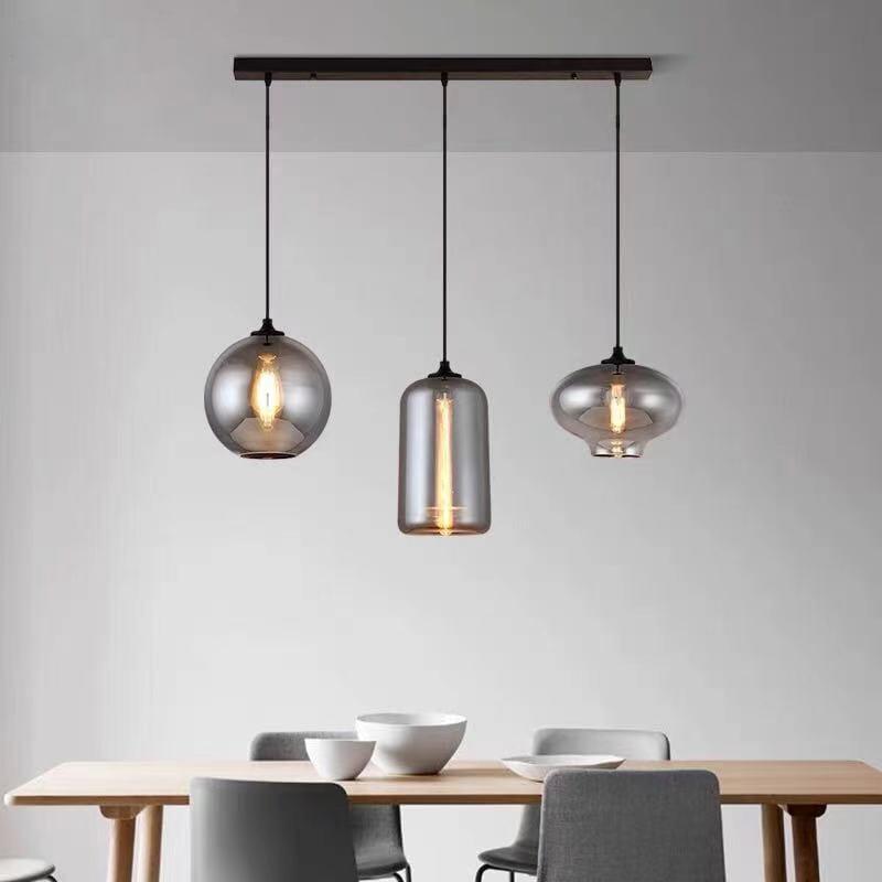 Smokey 3 in 1 Glass Chandelier