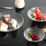 3Pc Transparent Glass Plate Set