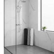 Bathroom anti-slip bathtub mat in black, white, and grey