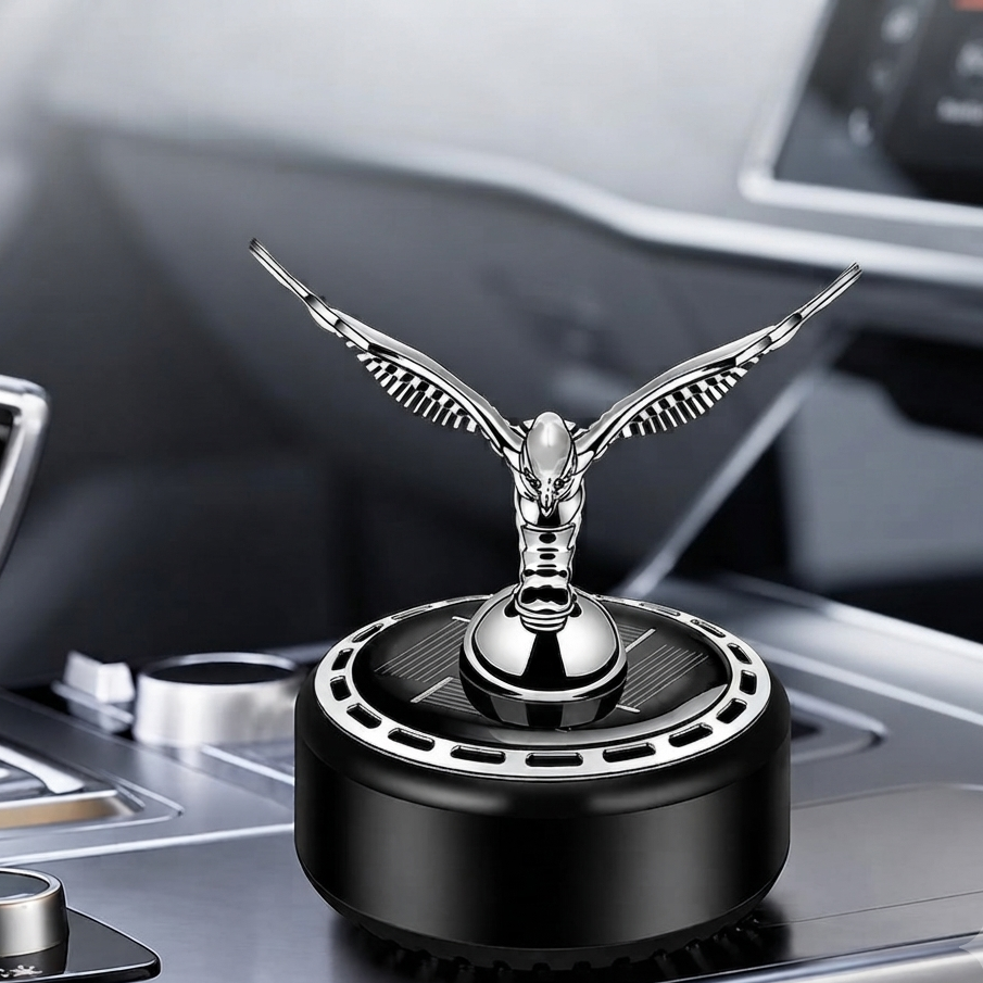 Automatic Rotating Solar Car Dashboard Air Freshener