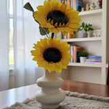 Plastic Nordic Vase with Sunflowers