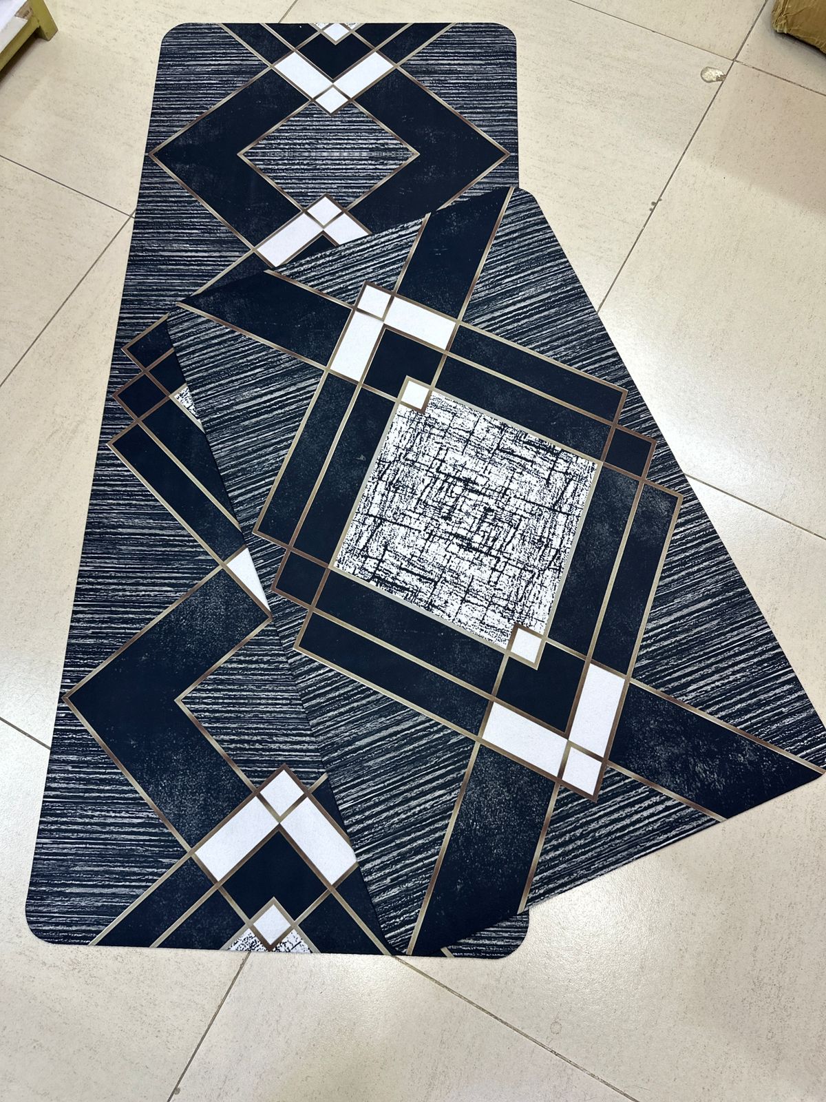 2-Piece Rubber Kitchen Mats Set