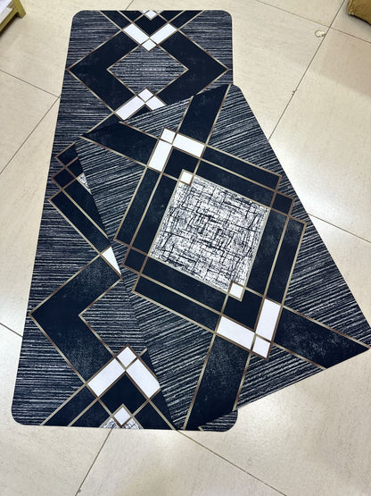 2-Piece Rubber Kitchen Mats Set