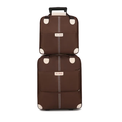 2 in 1 Trolley Travel Bag Set