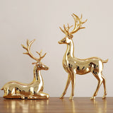 2pcs European Gold deers