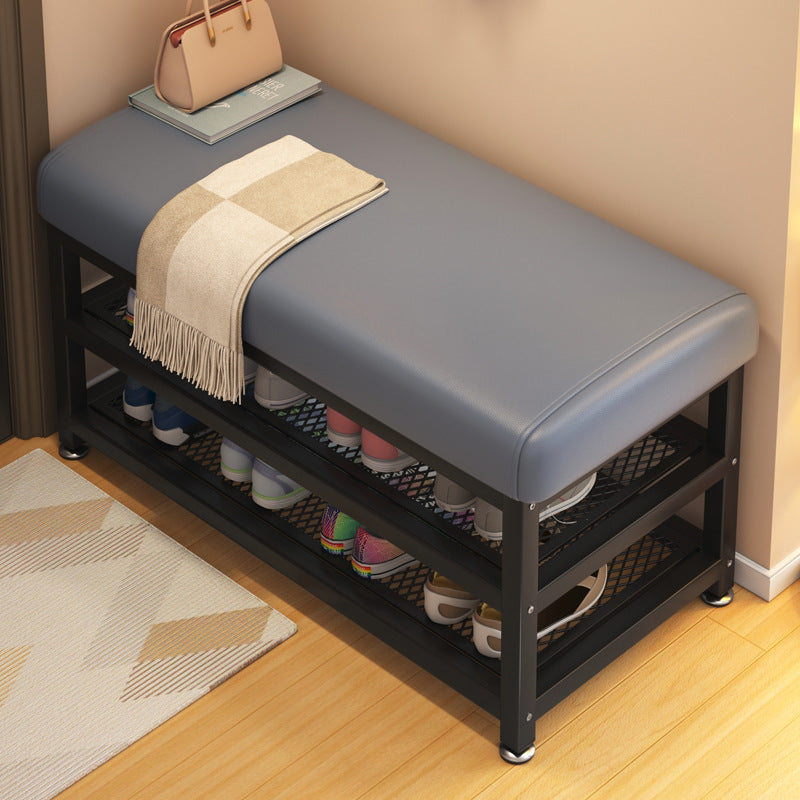 Entryway Shoe Rack With Padded Seat