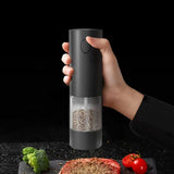 Electric rechargeable salt and pepper grinder