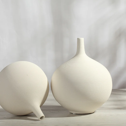 Nordic Round Shape Porcelain Flower Vase