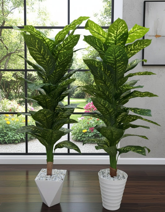 180cm Artificial plant in vase with pebbles for décor
