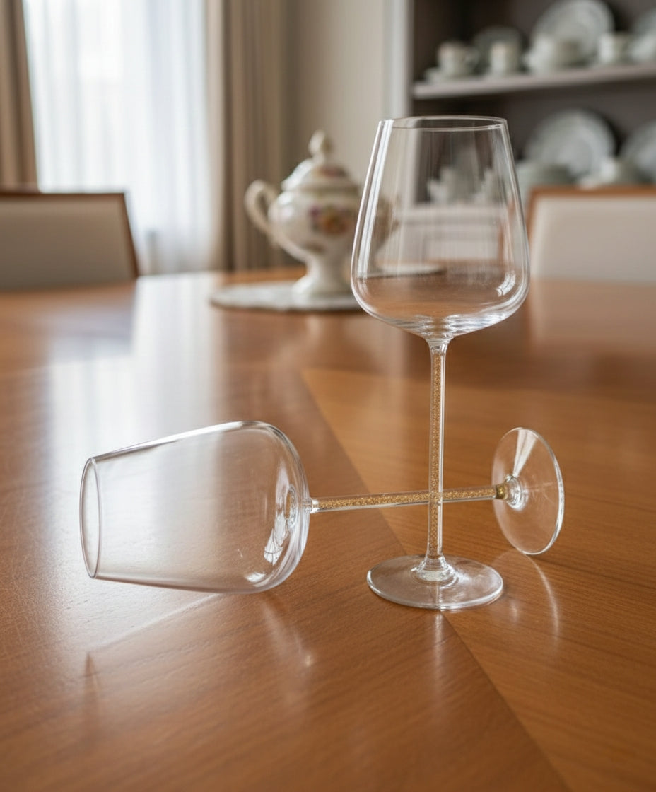 2pcs Crystal Wine Glasses