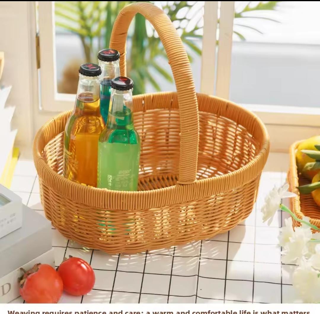 3 in 1 Rattan Multifunctional Storage Basket