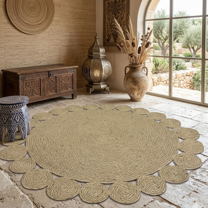 Fiber Jute Rug – 100 cm