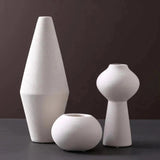 3Pc Simple Elegant Ceramic Vases Set