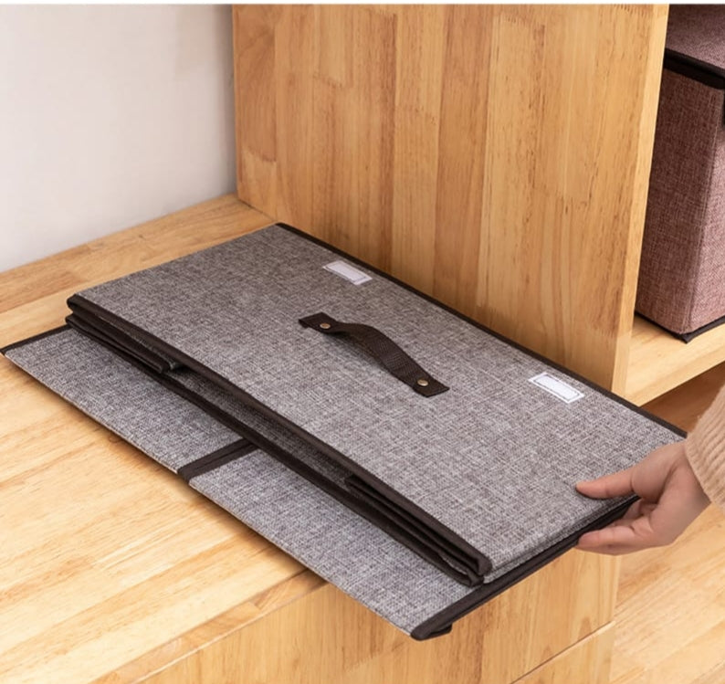 Foldable Cotton Linen Closet Storage Box
