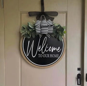 Welcome Door Hanging Sign – 30cm