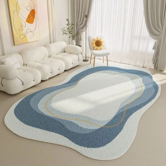 Irregular pattern French cream area rug for living room home décor 80x120 cm carpet