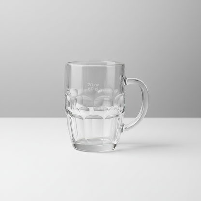 24pcs Luminarc Britannia  Clear 590ml Glass Beer Mug set-N1577