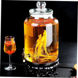 Glass Beverage Dispenser with Stand