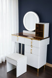 Retractable Dressing Table With LED Light