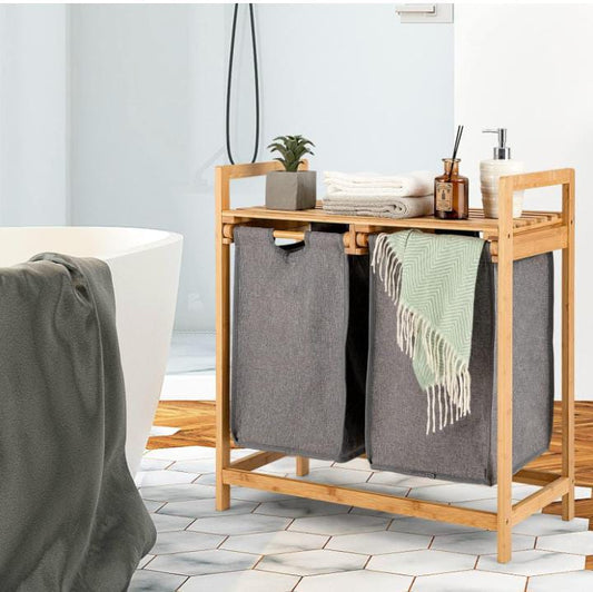 2 in 1  Bamboo Stand
