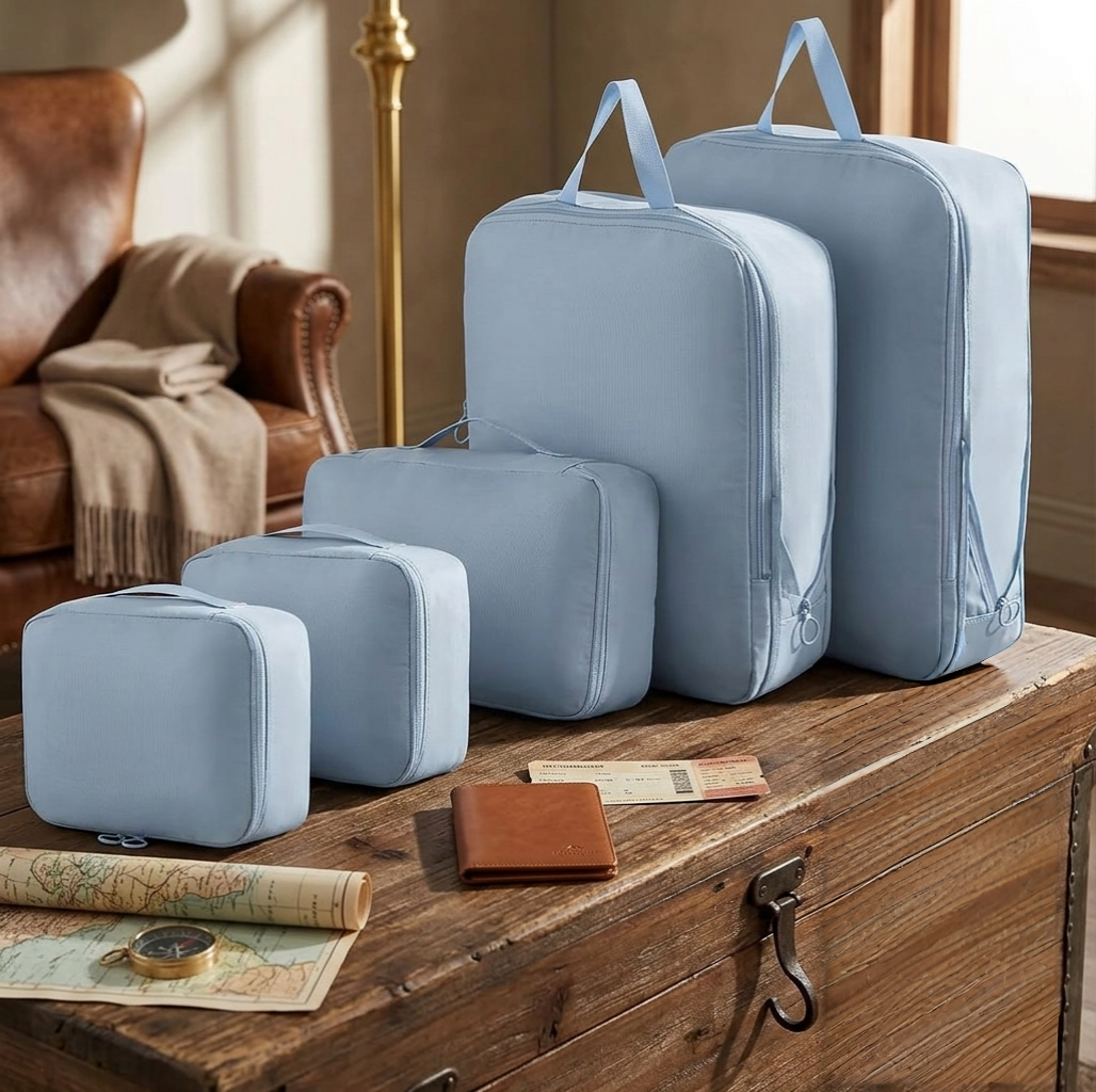 6-Piece Compressible Travel Bags Set