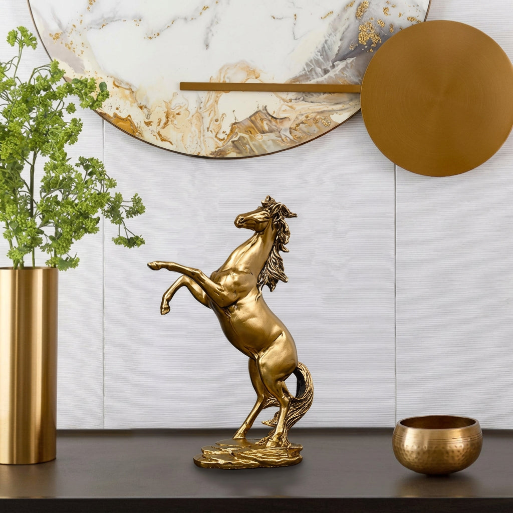 Resin Horse Standing Statue
