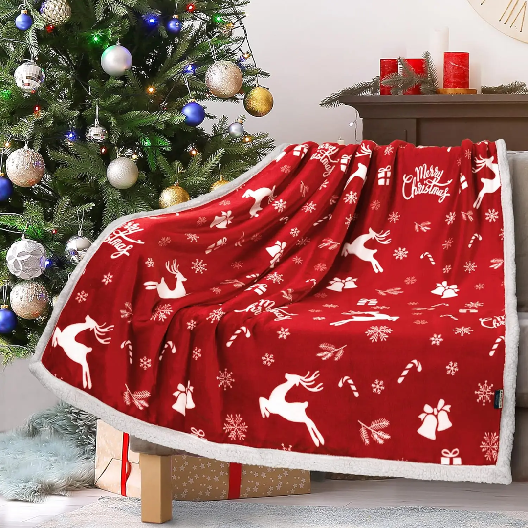 Double-Layered Christmas Blanket