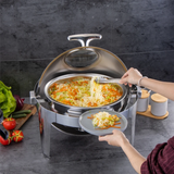 Round Roll Top Chafing Dish