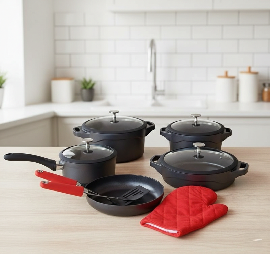 12-Piece Cast Nonstick Cookware Set
