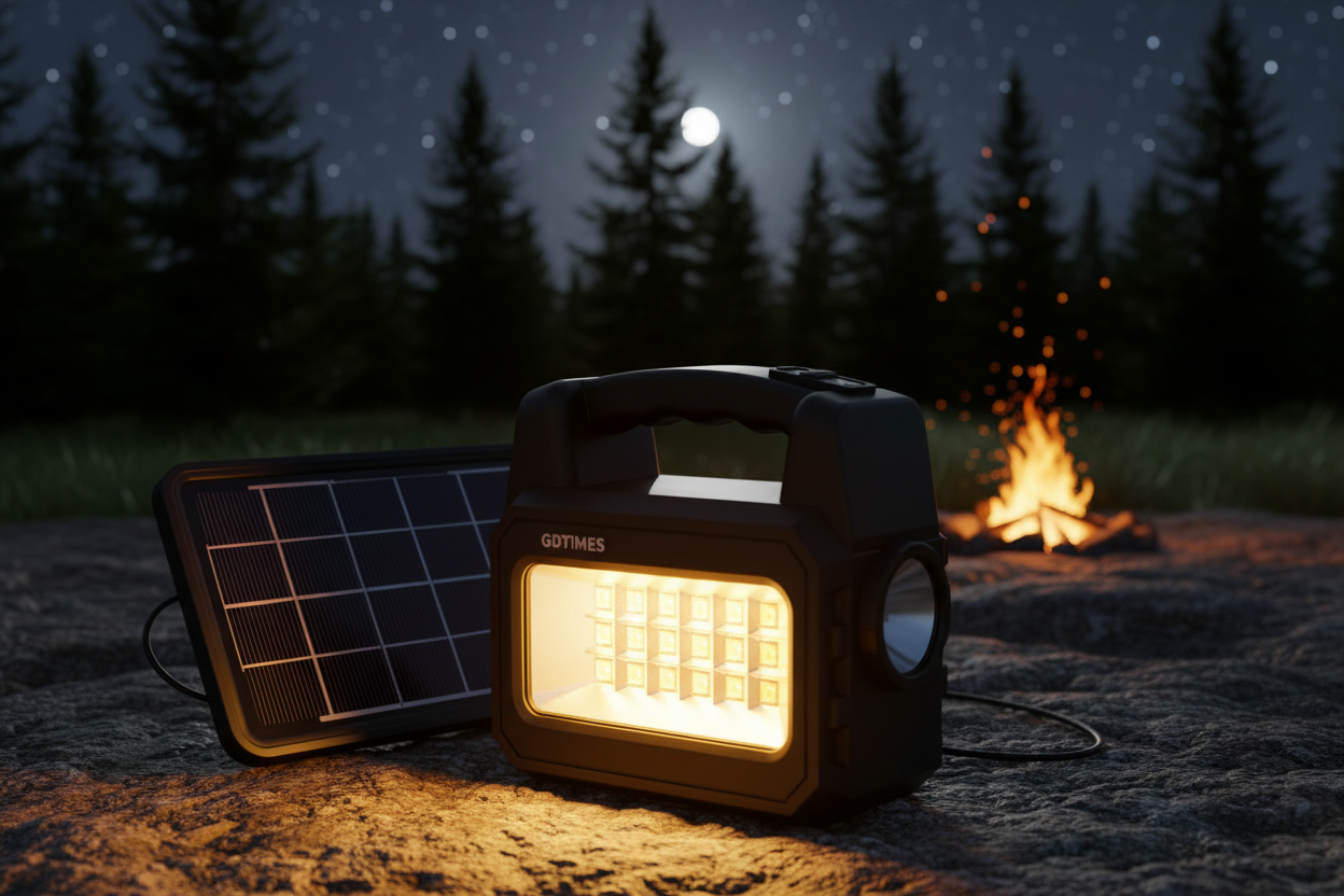 Solar Lighting System With 3 Bulbs