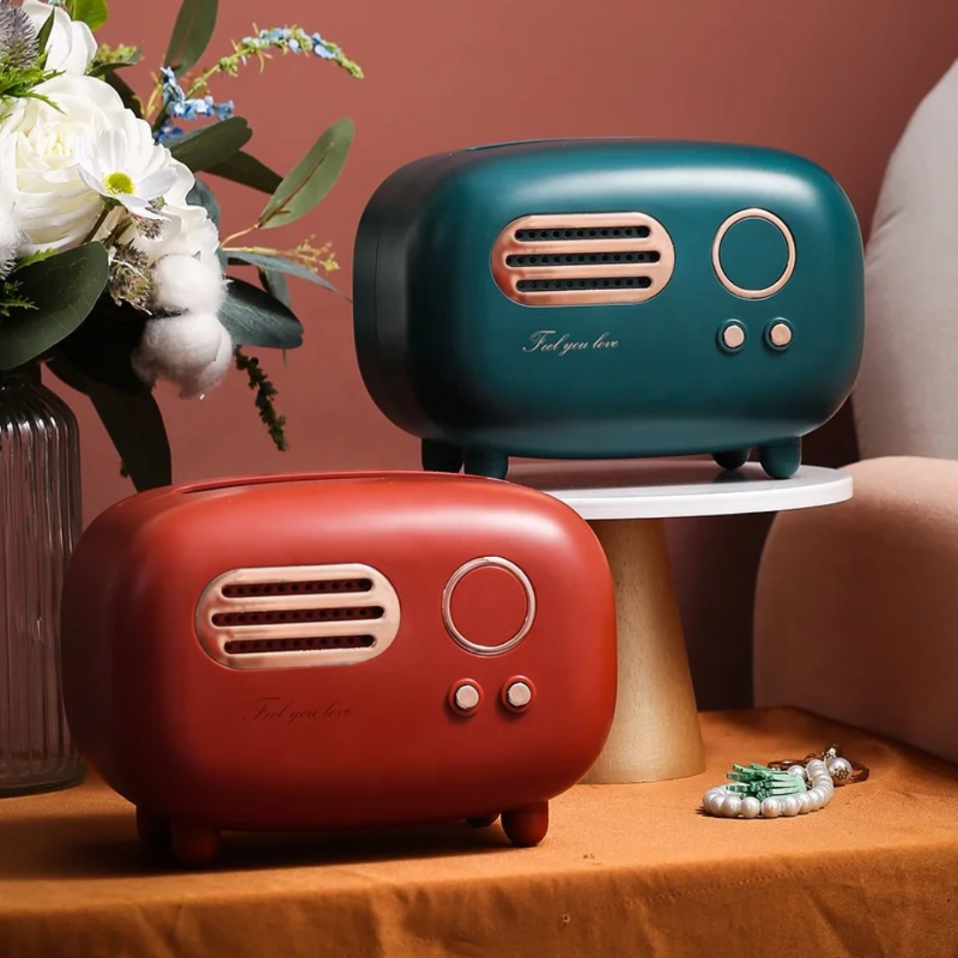 Radio-Inspired Tissue/Serviette Holder