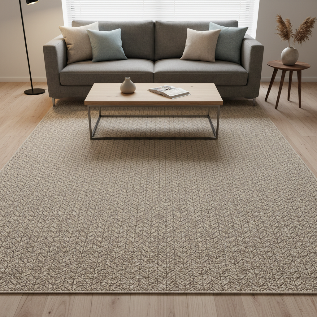 Teora Chevron Pattern Carpet Rug
