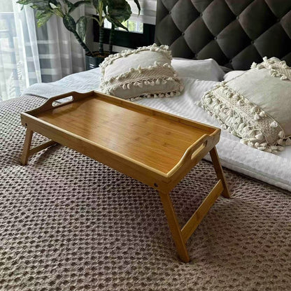 Foldable Bamboo Bed Tray