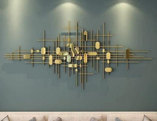 Metal iron hanging decor suitable for plants and ornaments