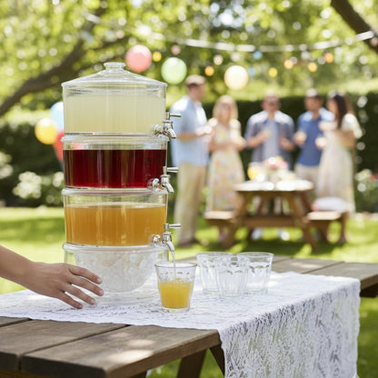 3-Tier Acrylic Juice Dispenser
