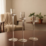 3Pcs Glass Candle Holders