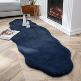 Soft Rabbit Fur Carpet Irregular Shape
