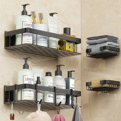 4 Piece Shower Caddy Shelf Set