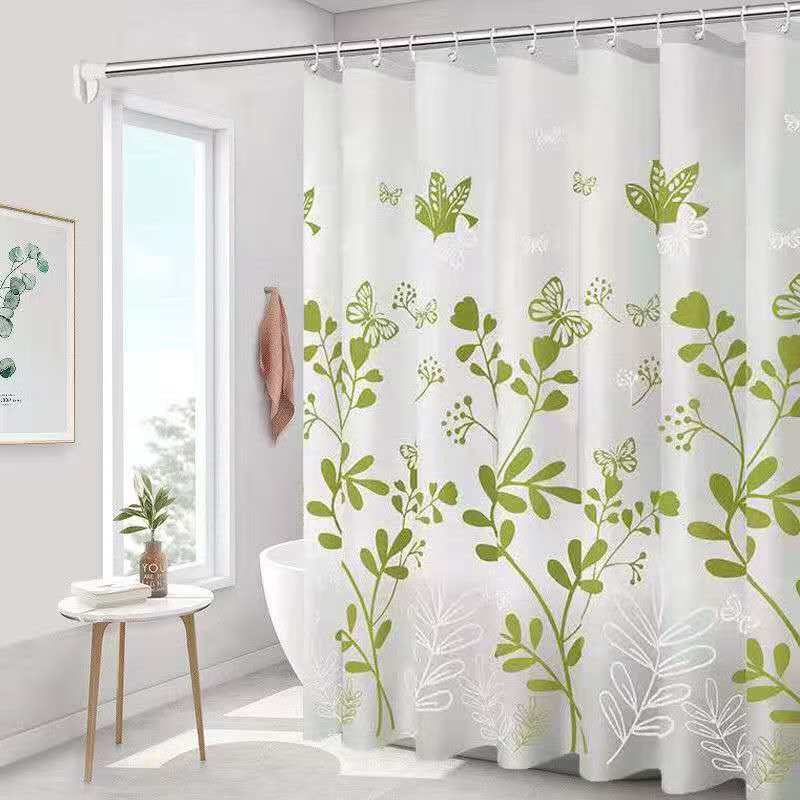 Shower Curtain with Hooks 180 × 200 cm