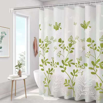 Shower Curtain with Hooks 180 × 200 cm