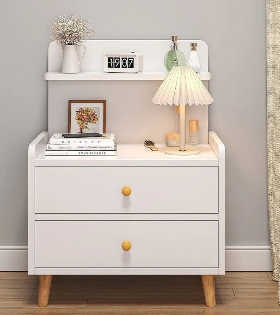Bedside Table With 2 Drawers