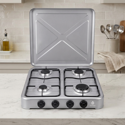 4 Gas table top burner cooker for compact and efficient everyday kitchen cooking